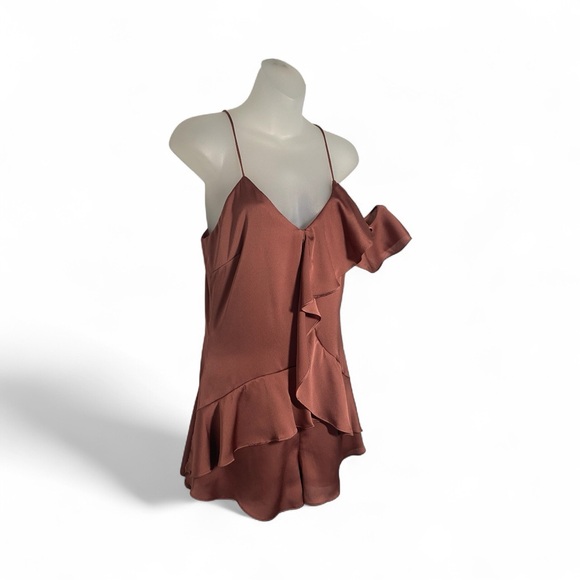 Dress Forum Copper Satin Slip Dress - Picture 3 of 12